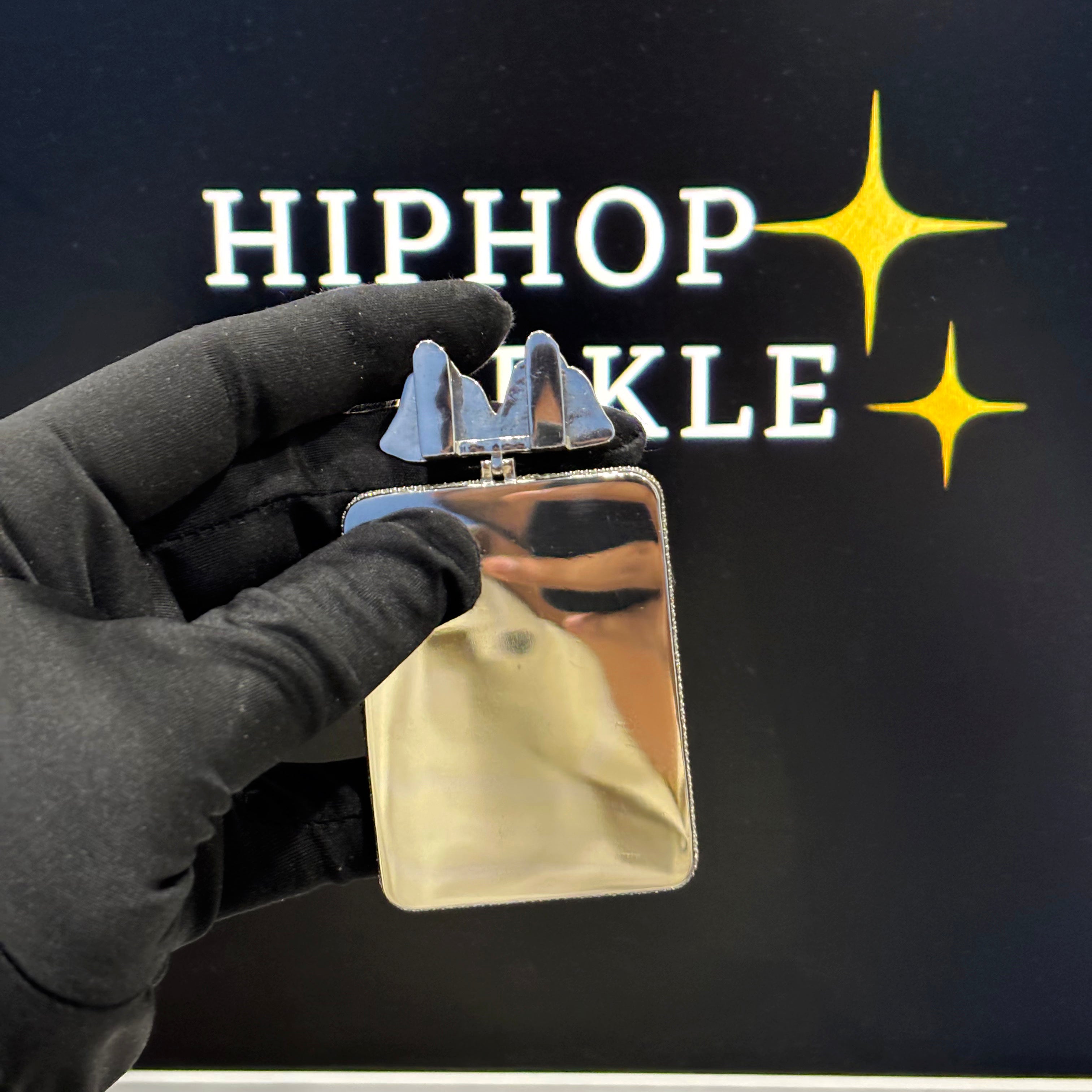 925 Silver Iced Out Moissanite Urban Art Jewelry