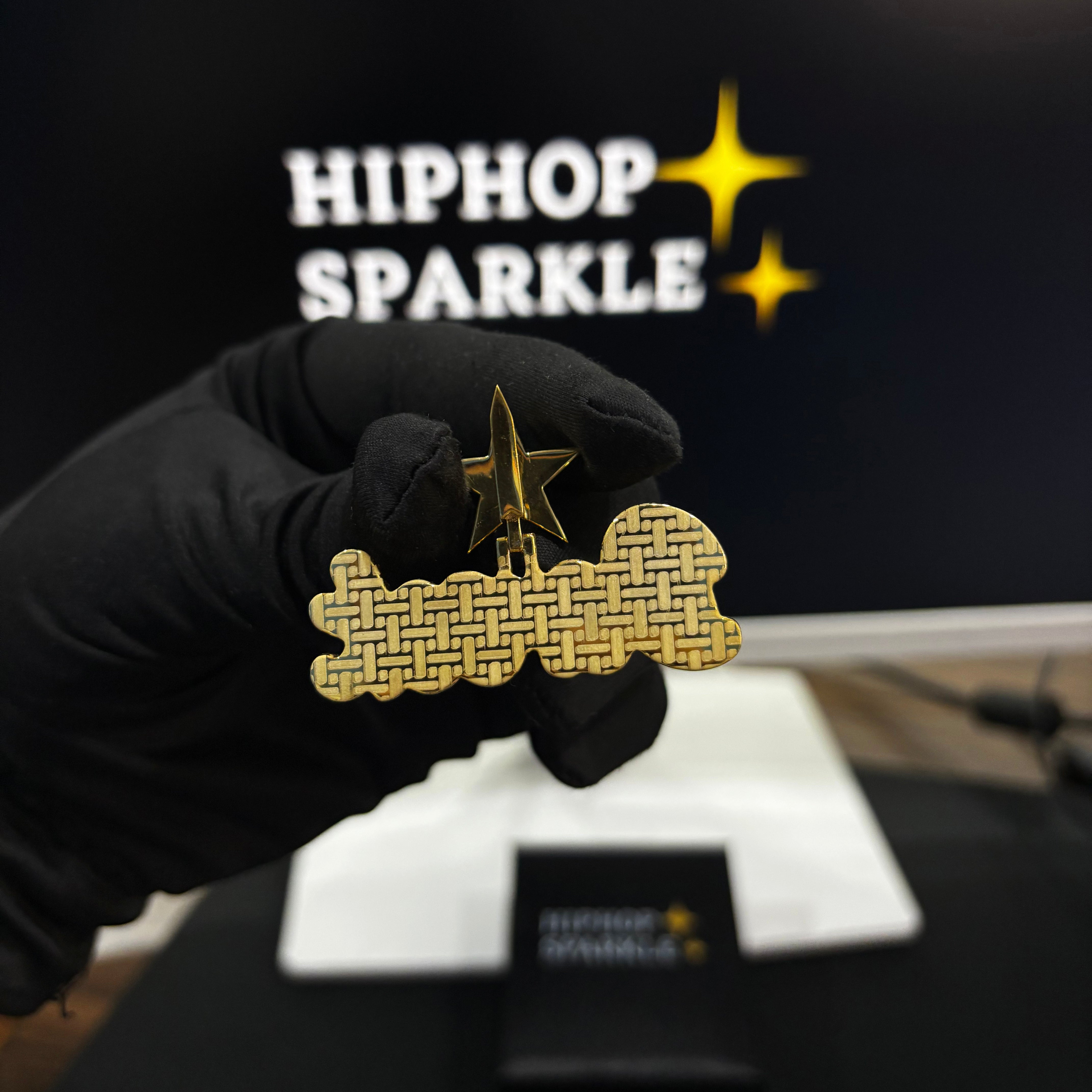 2 Inch Custom Moissanite Jewelry in 14K Gold Plated – Hip Hop Bling