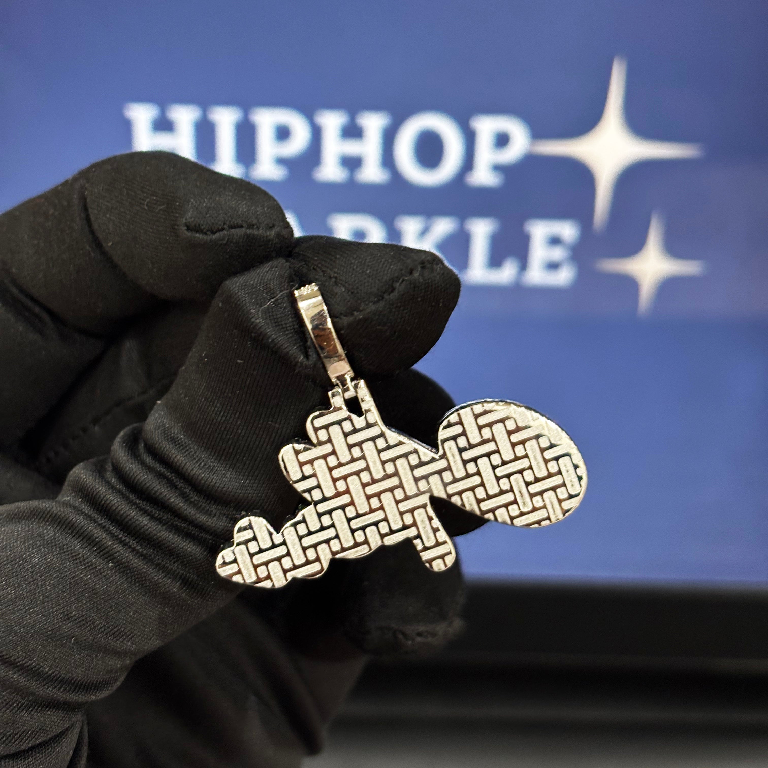 Iced Out 14K Gold Plated Custom Jewelry – 1.70" Moissanite Hip Hop Necklace Charm