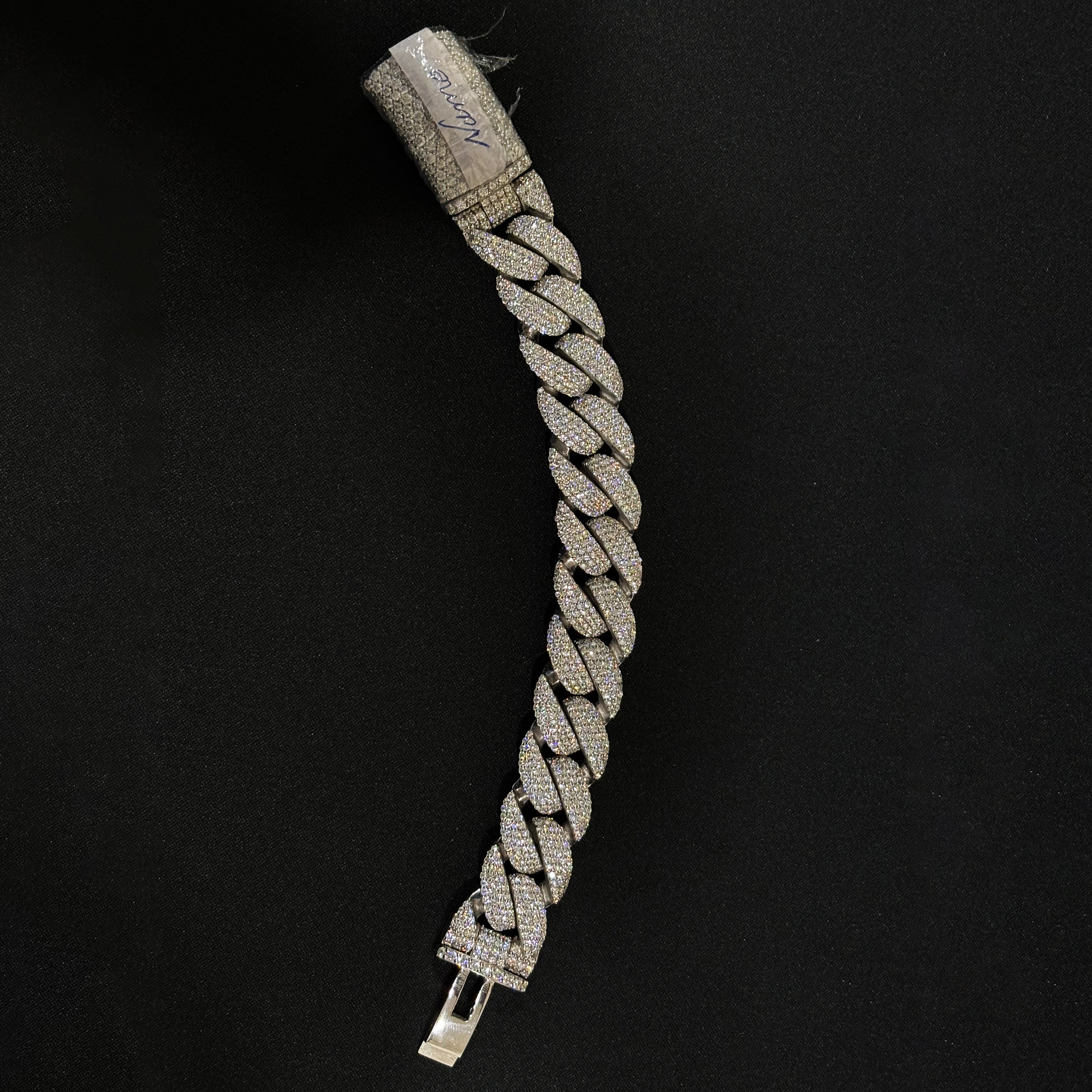 Full Diamond Moissanite Hip Hop Bracelet