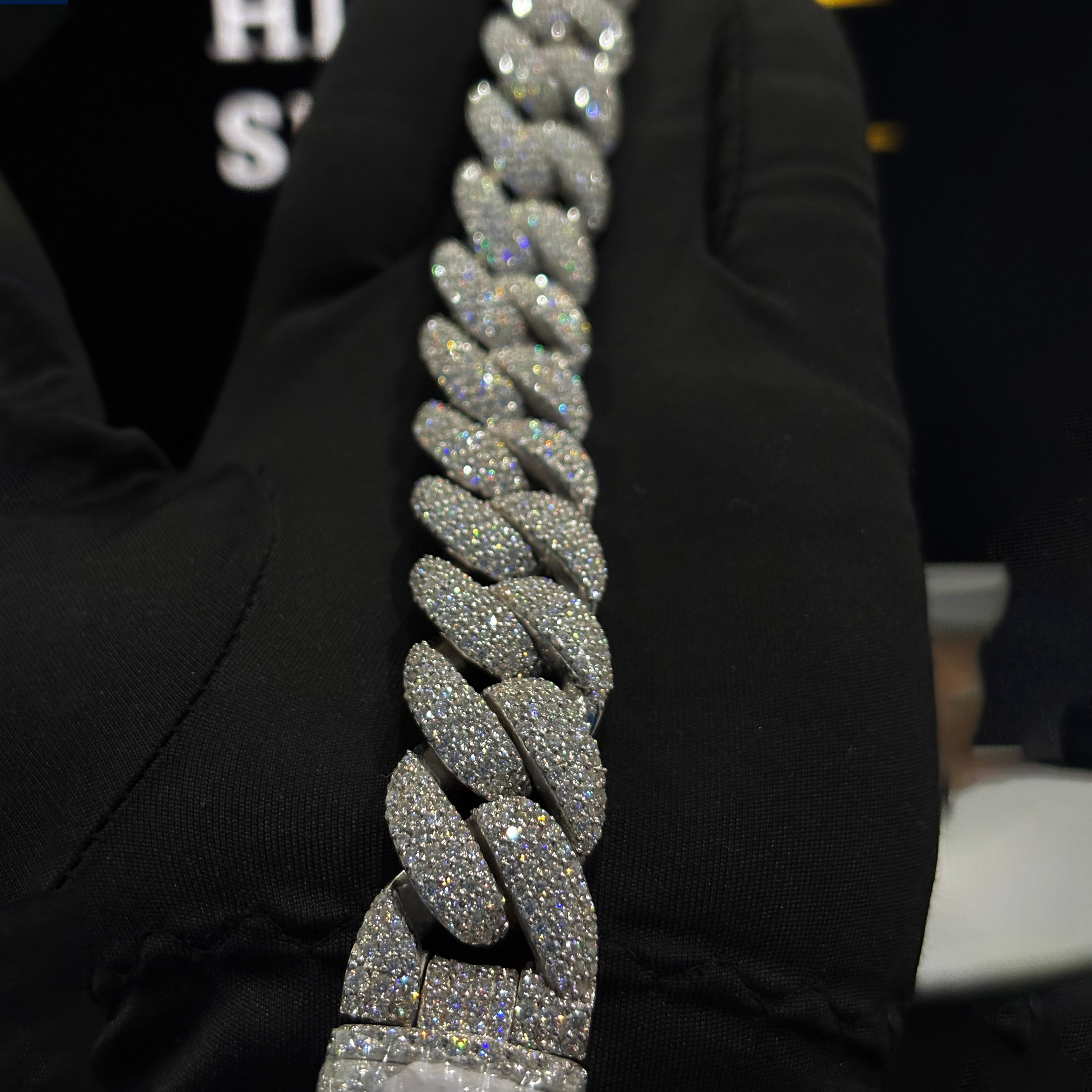 Full Diamond Moissanite Hip Hop Bracelet