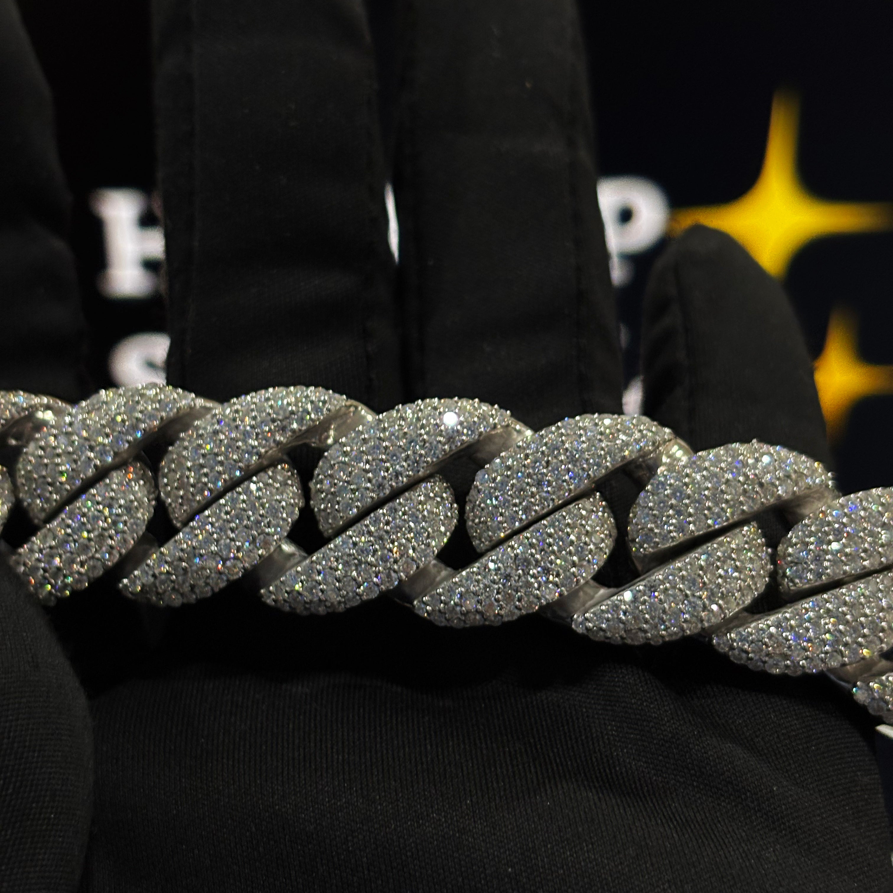 Full Diamond Moissanite Hip Hop Bracelet