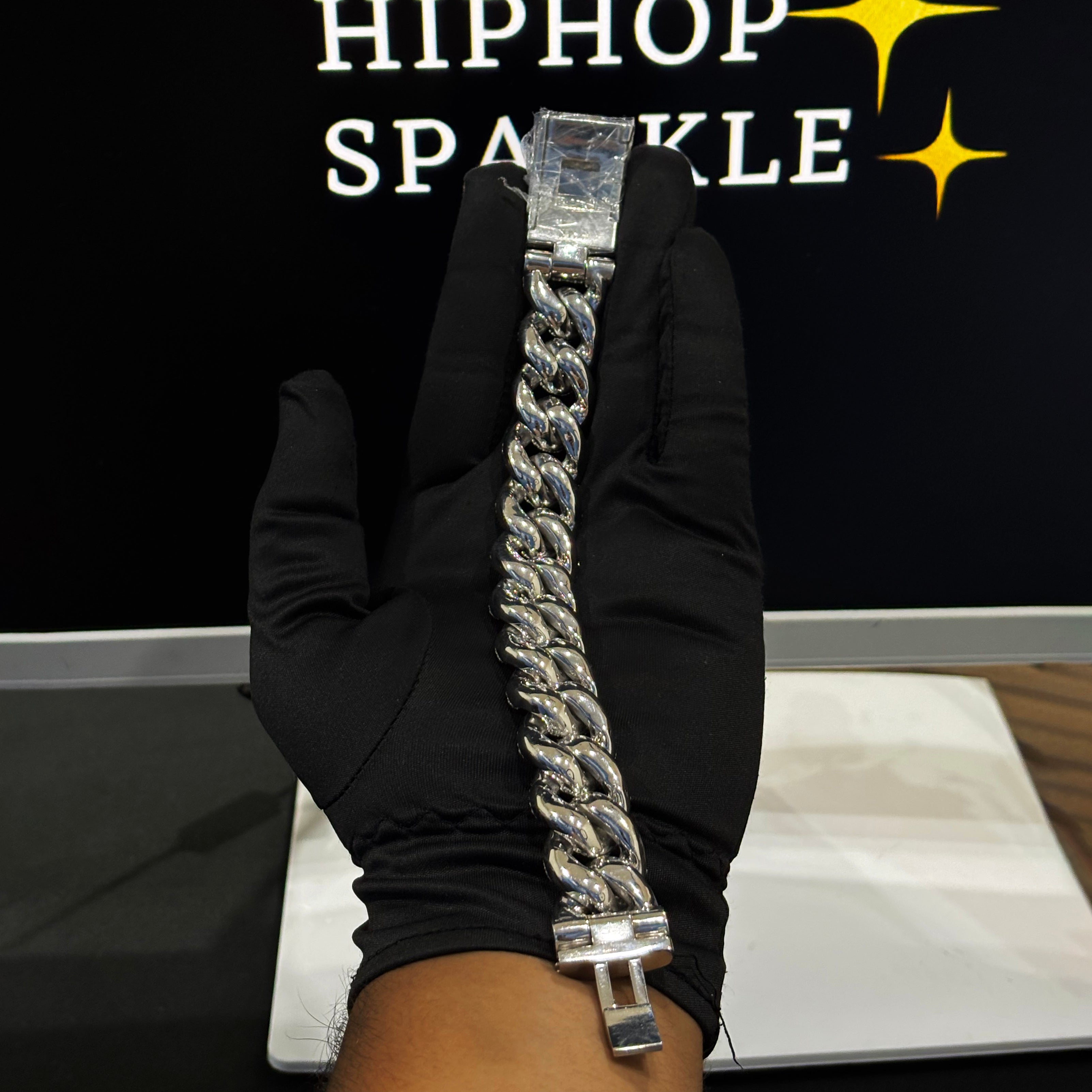 Full Diamond Moissanite Hip Hop Bracelet