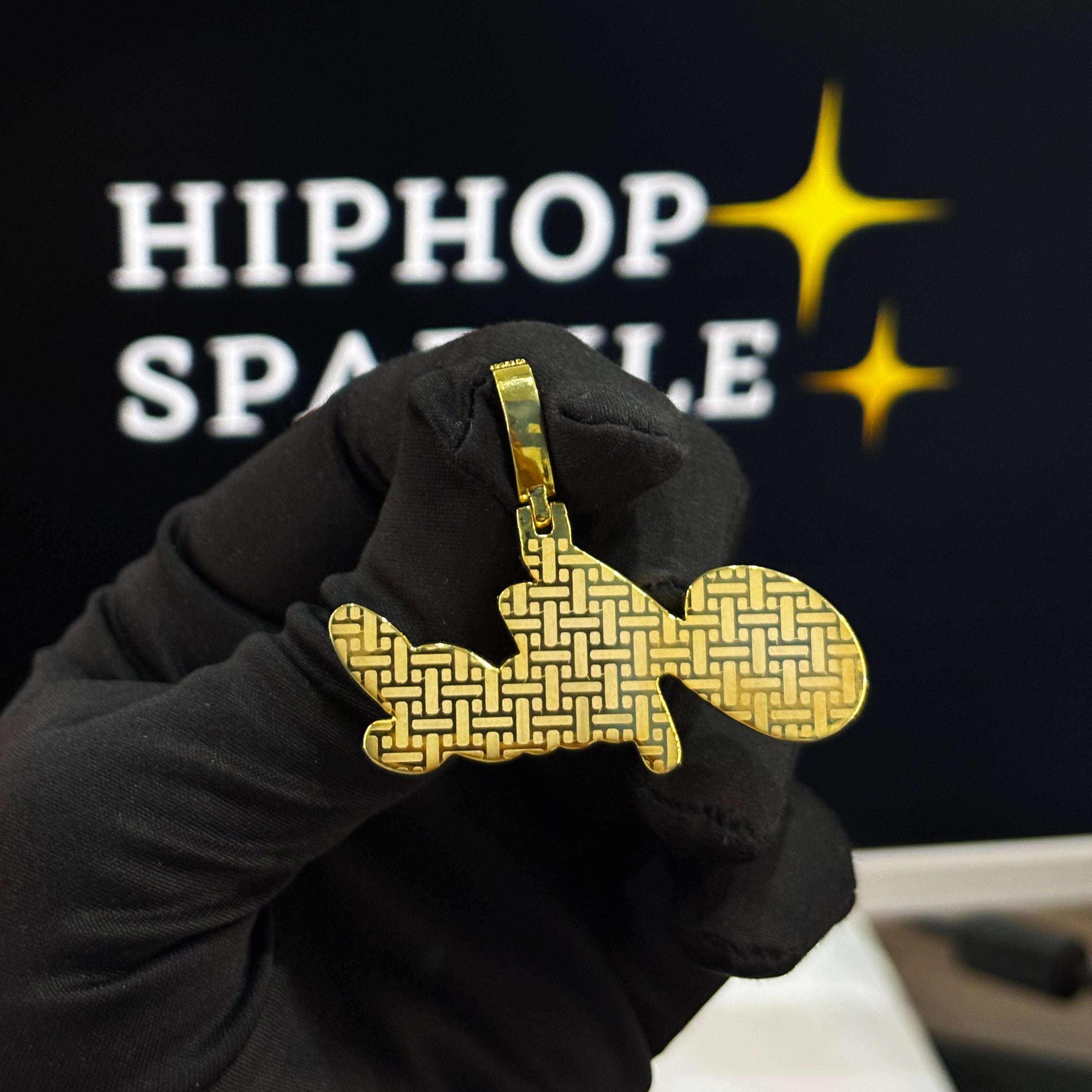 2 Inch Custom Moissanite Jewelry in 14K Gold Plated – Hip Hop Bling