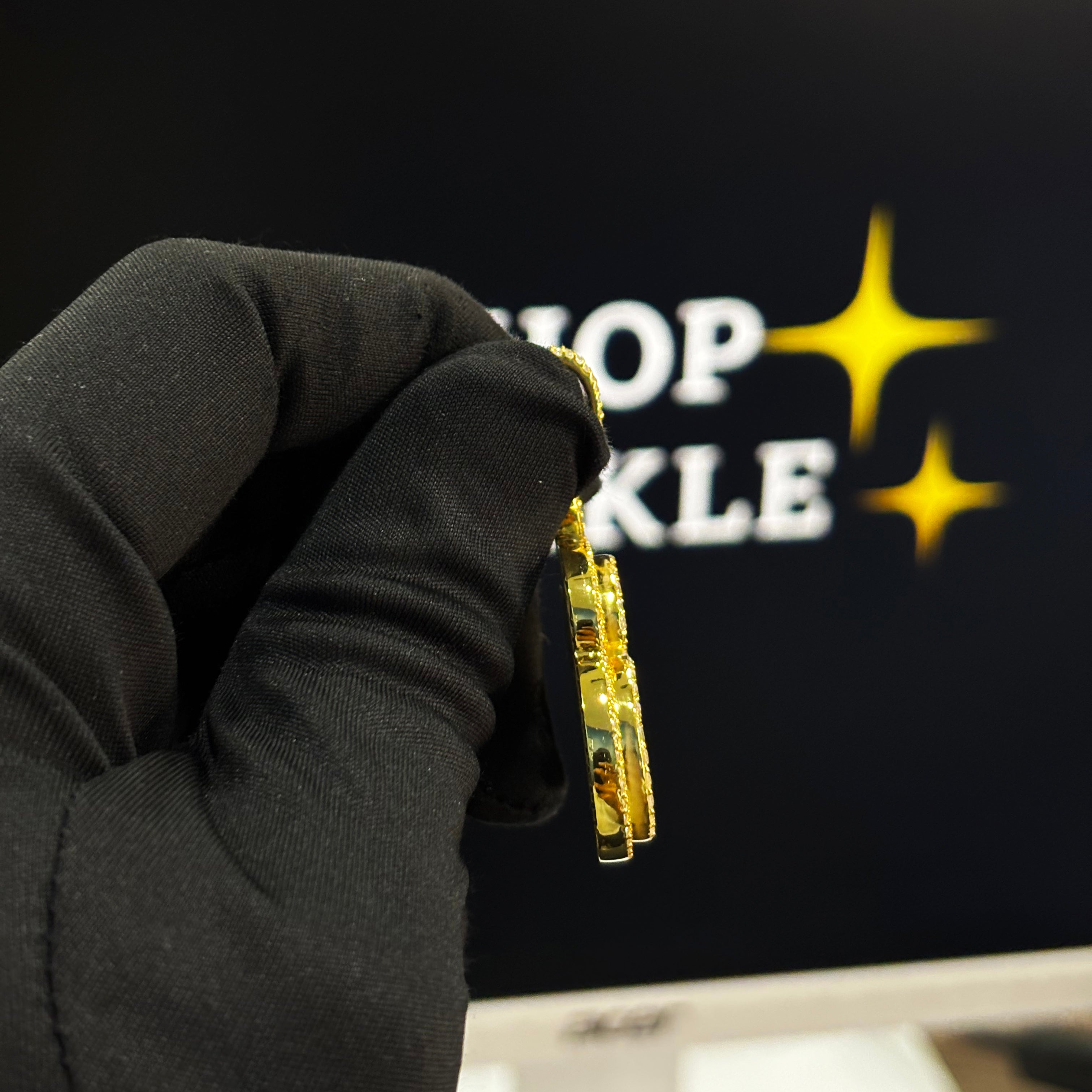 John Custom 1.8" Name Pendant – Personalized Iced Out Silver Jewelry