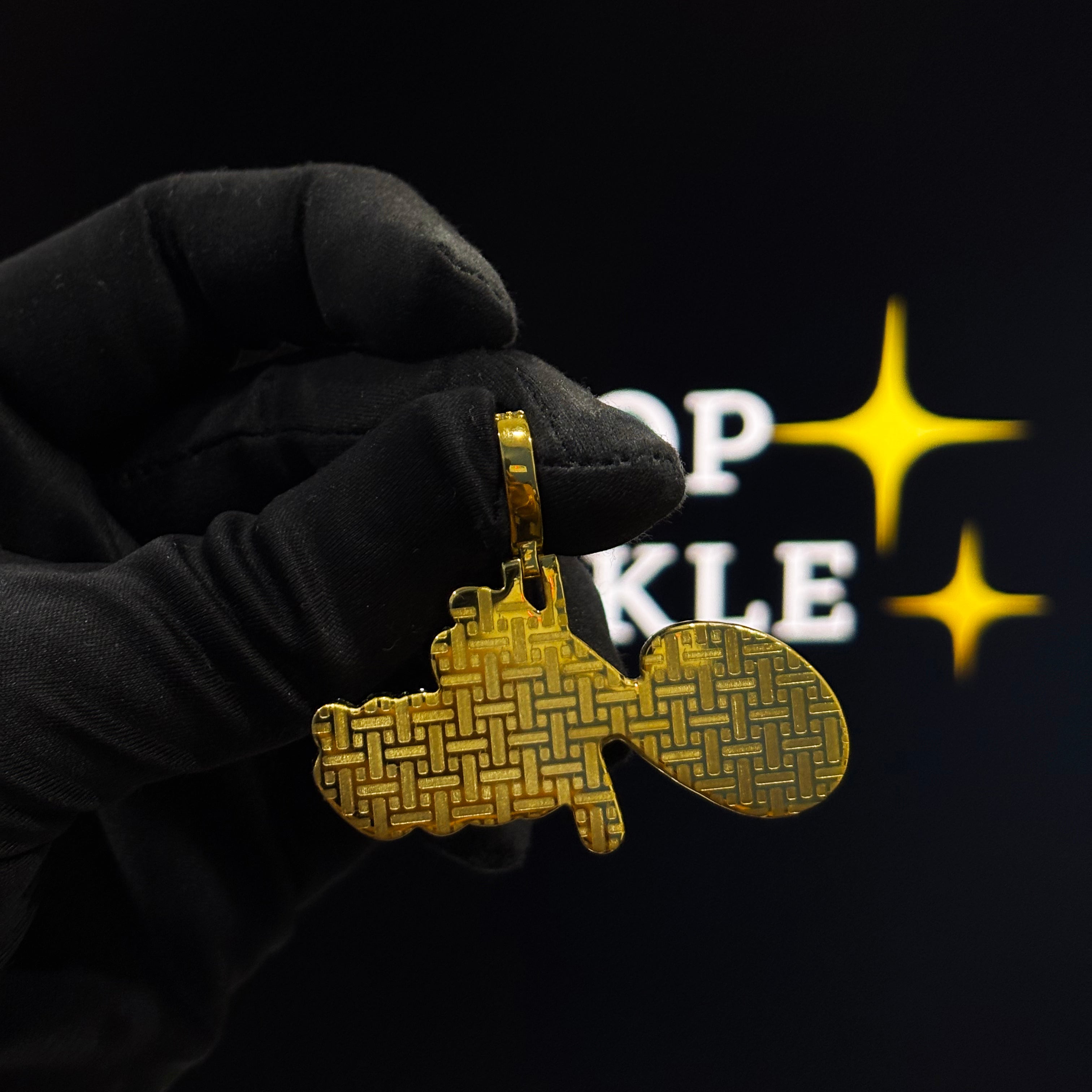 925 Silver with 14k Gold Plated & Moissanite Diamonds