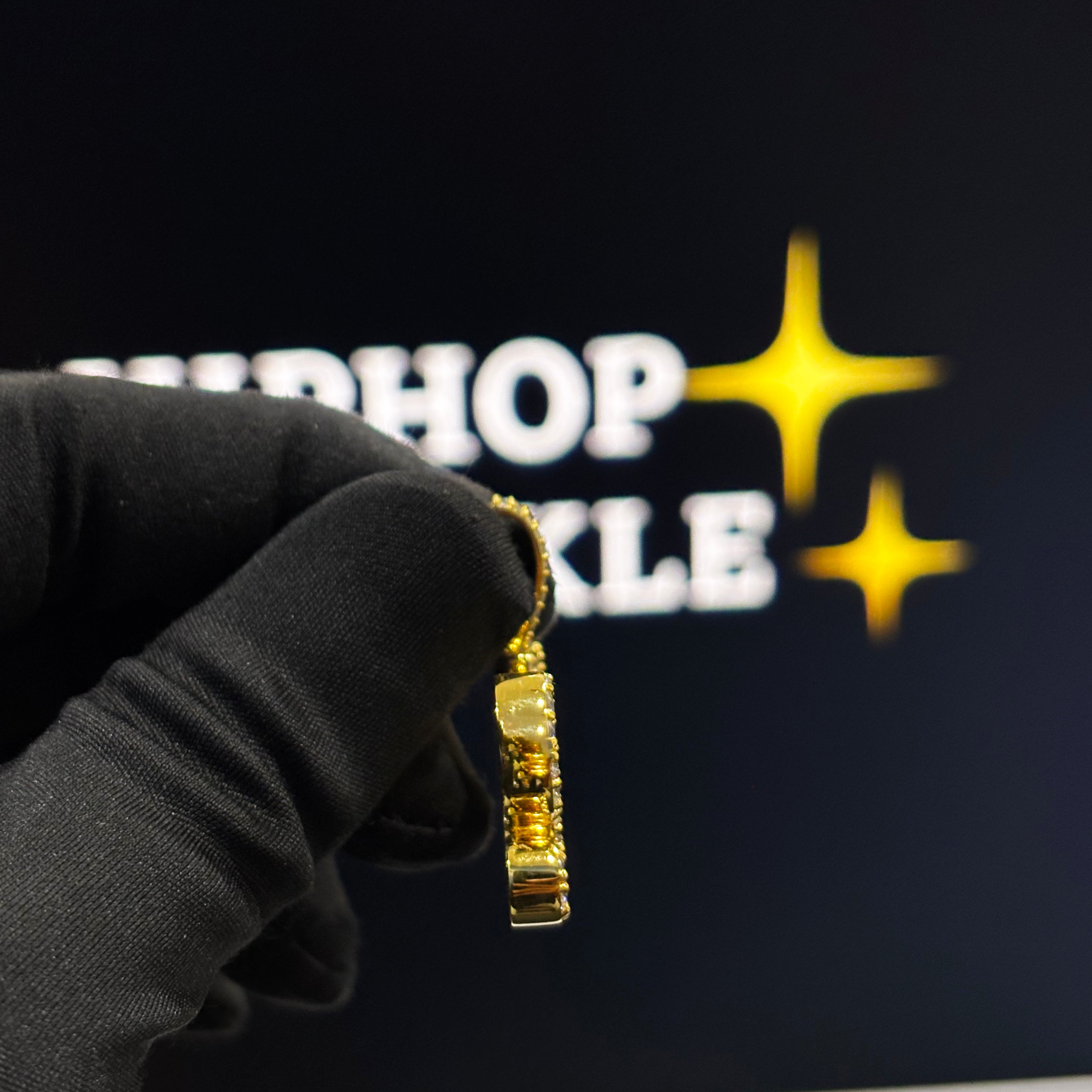 Iced Out Moissanite Hip Hop Jewelry in 925 Silver with 14k gold Plated