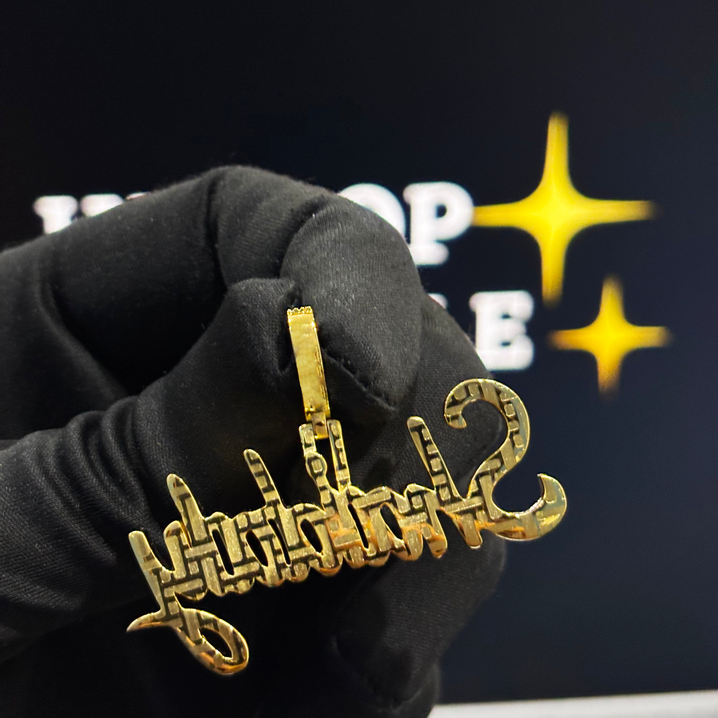 Iced Out Moissanite Hip Hop Jewelry in 925 Silver with 14k gold Plated