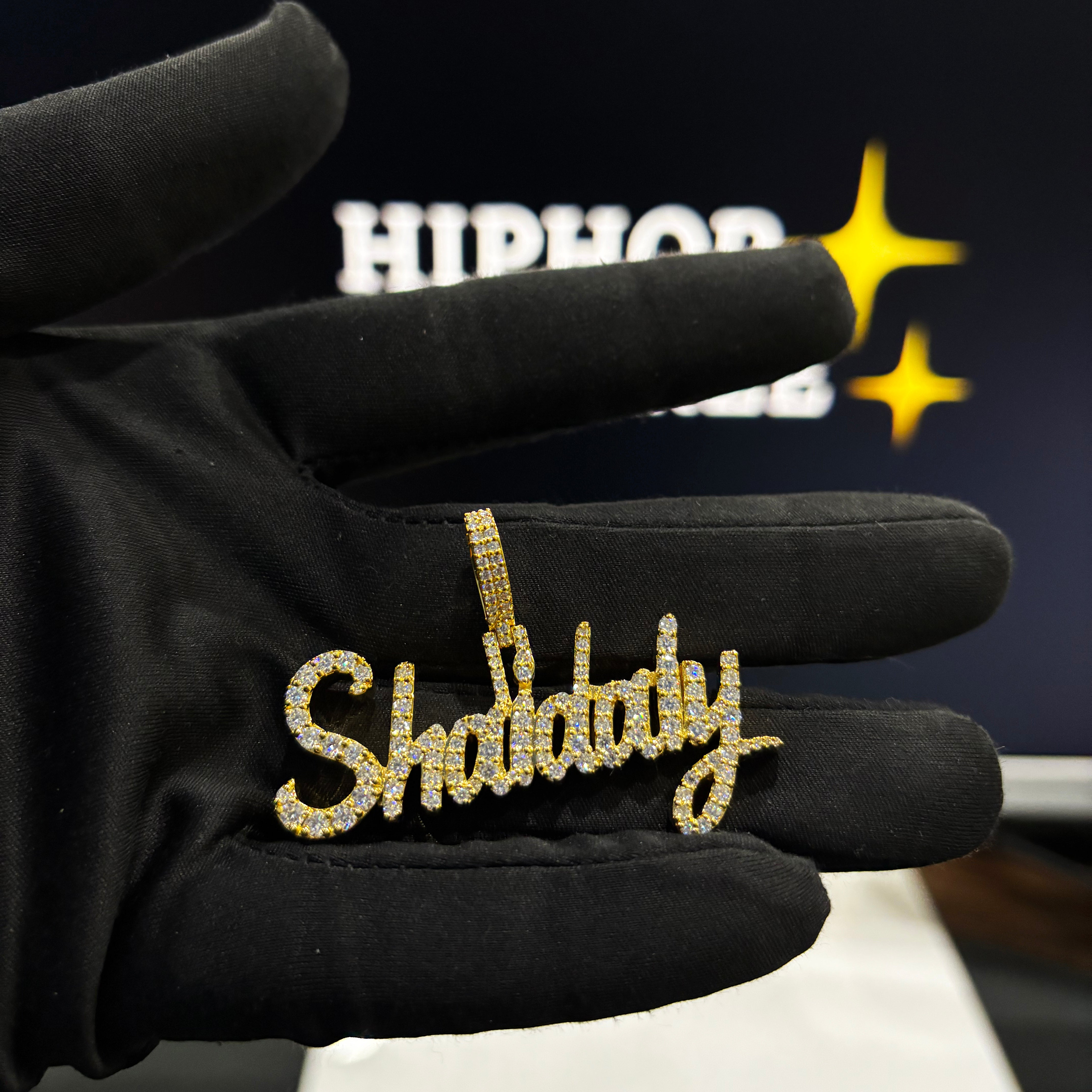 Iced Out Moissanite Hip Hop Jewelry in 925 Silver with 14k gold Plated