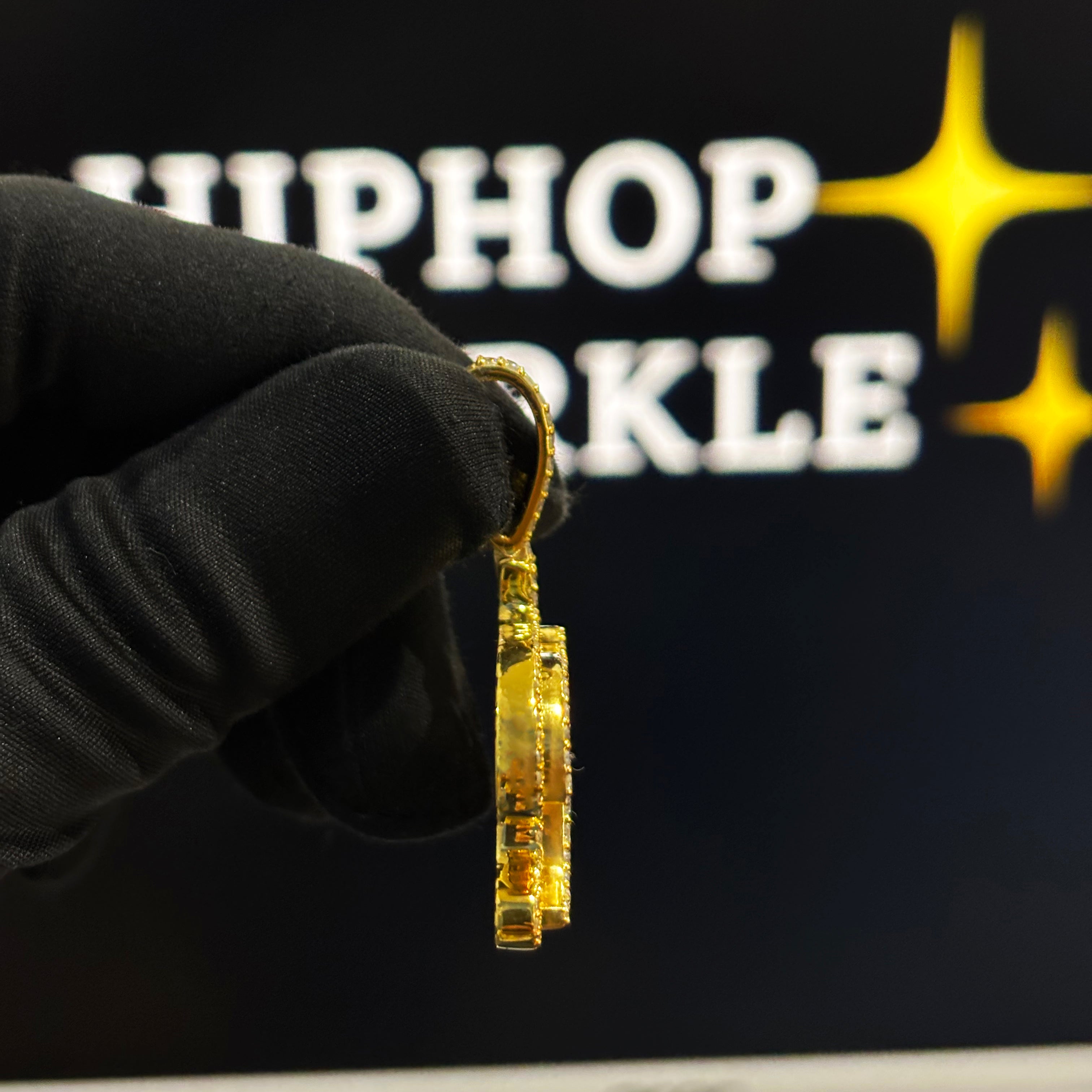 2 Inch Custom Moissanite Jewelry in 14K Gold Plated – Hip Hop Bling