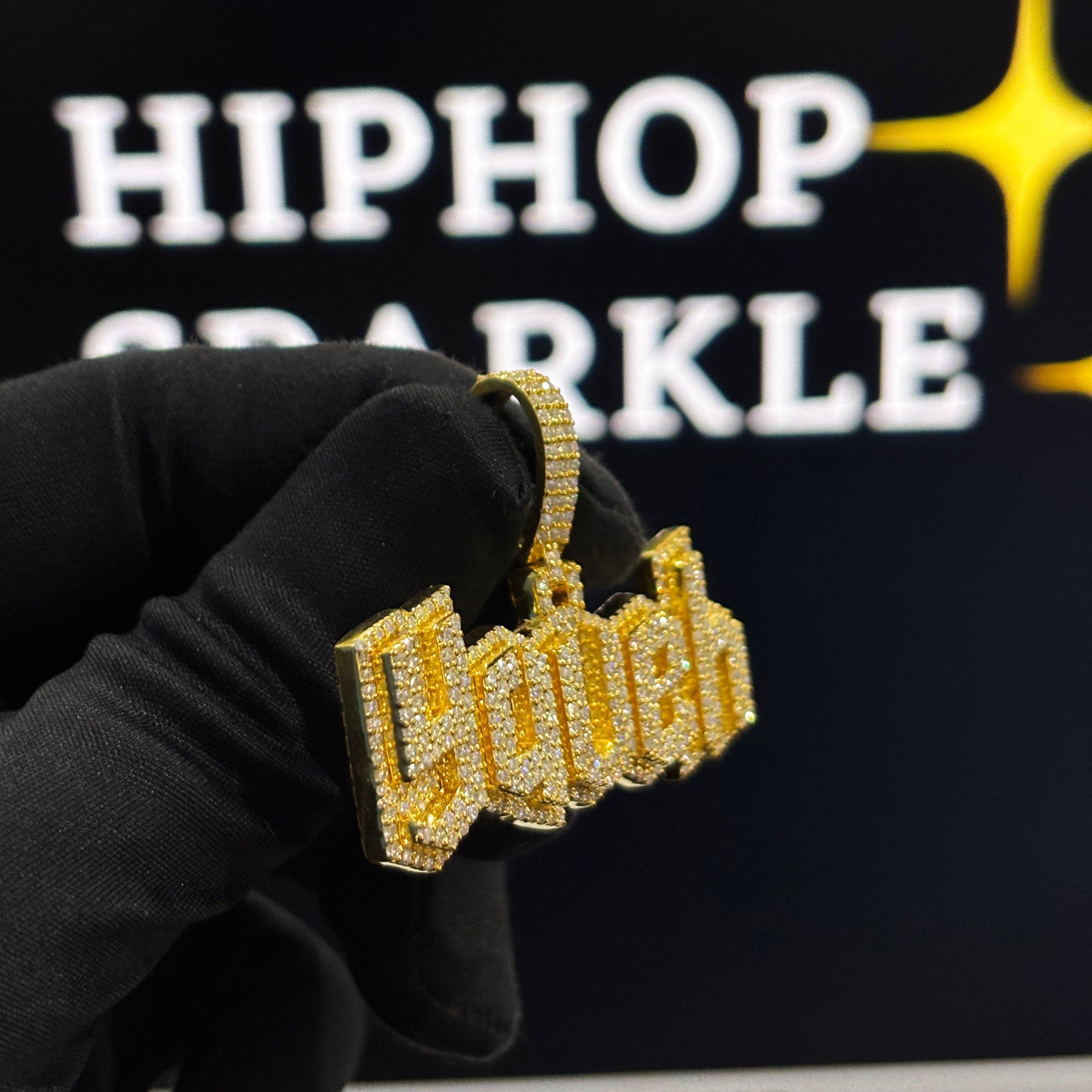 925 Silver with 14k Gold plated & Moissanite Diamonds