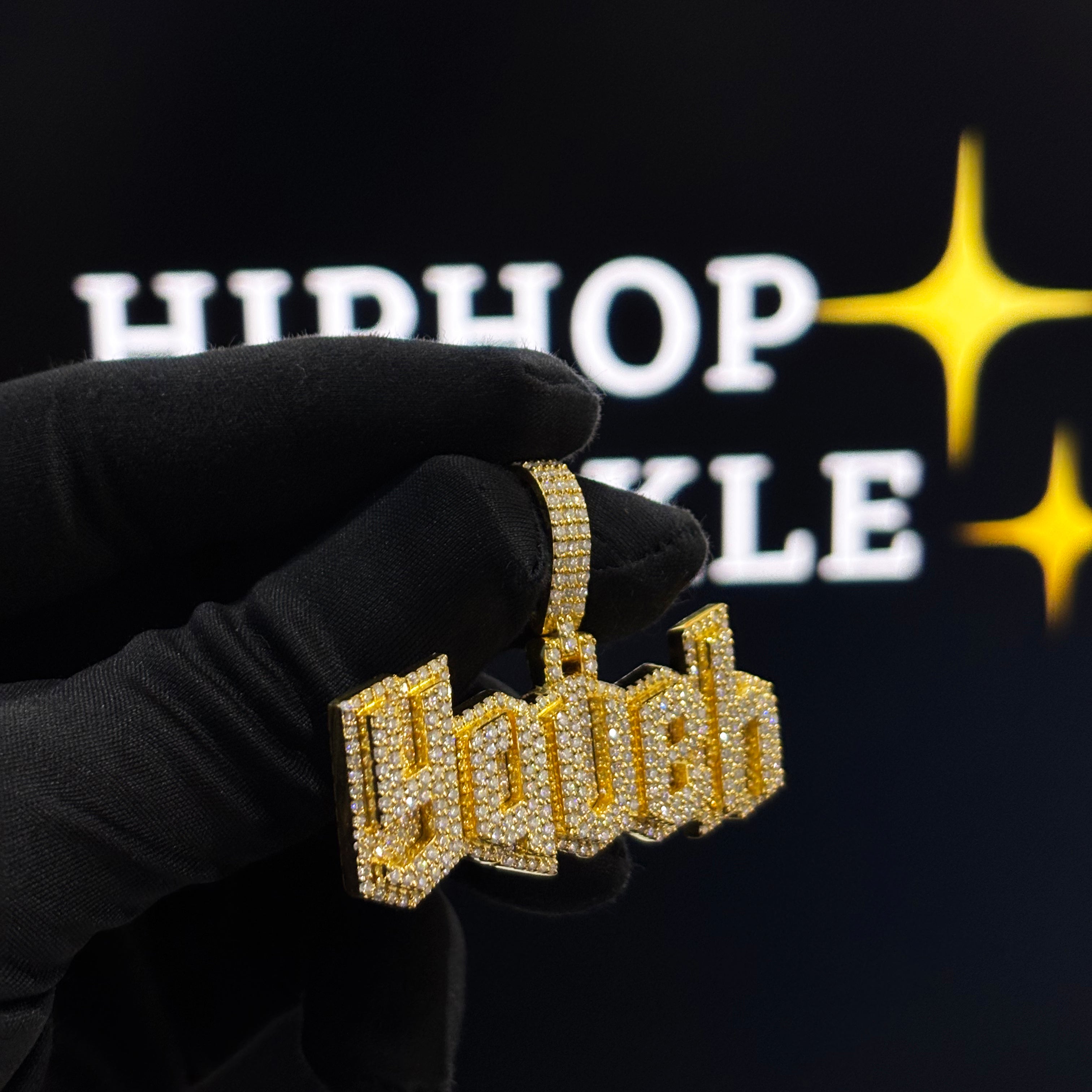 925 Silver with 14k Gold plated & Moissanite Diamonds