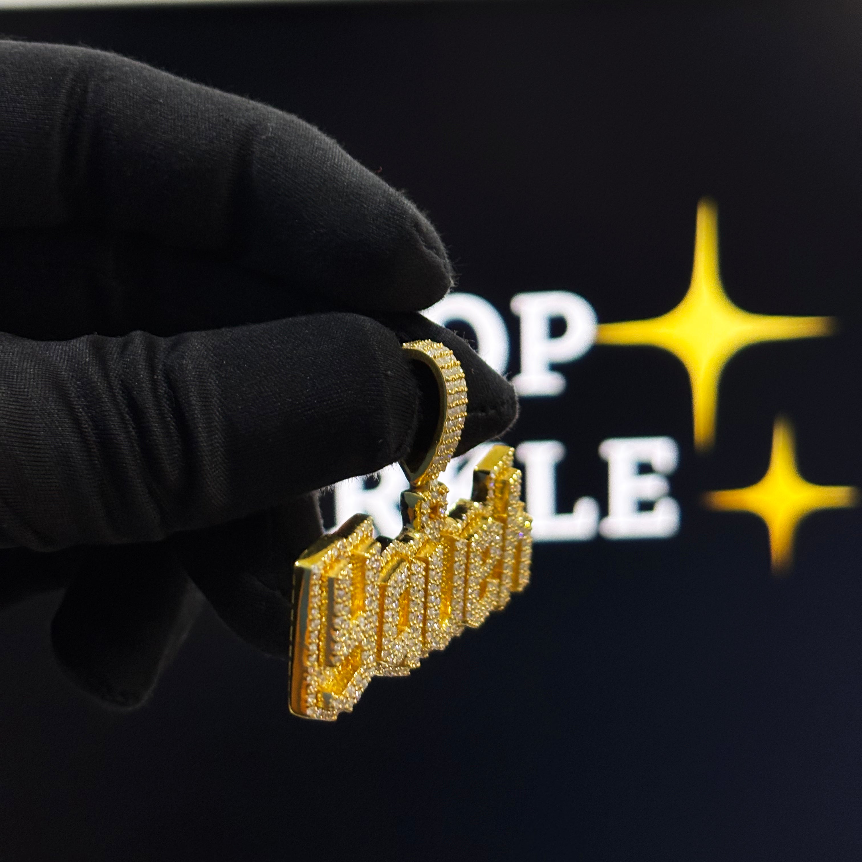 925 Silver with 14k Gold plated & Moissanite Diamonds