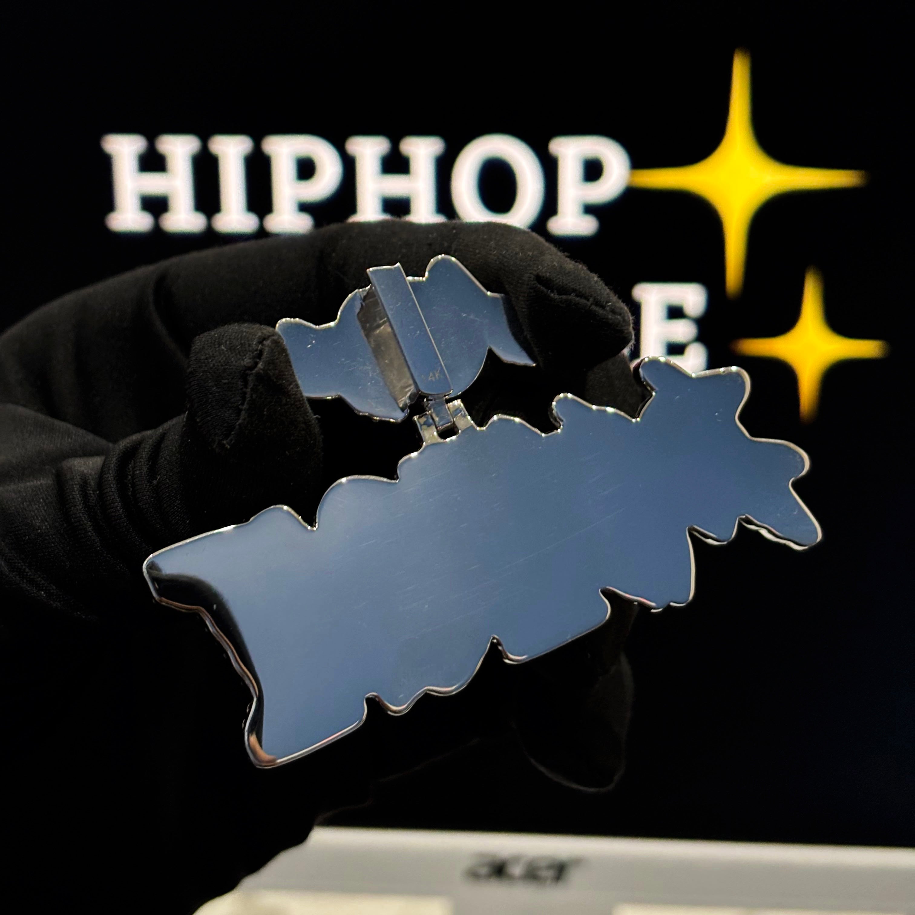 Iced Out Moissanite Hip Hop Jewelry with Custom Bail