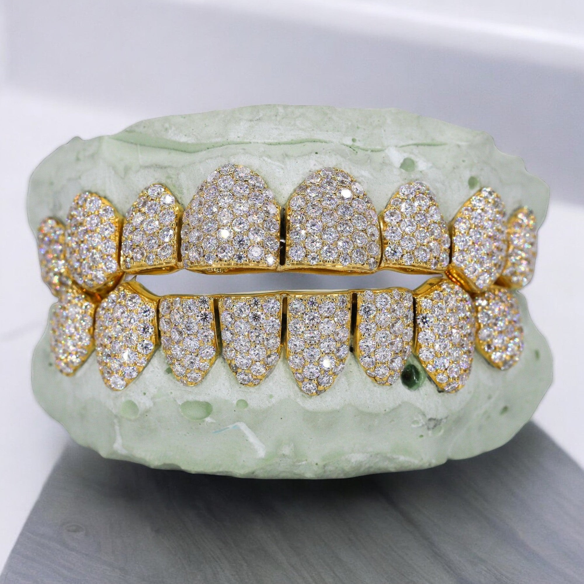 8 ON 8 VVS Moissanite Diamond Grillz