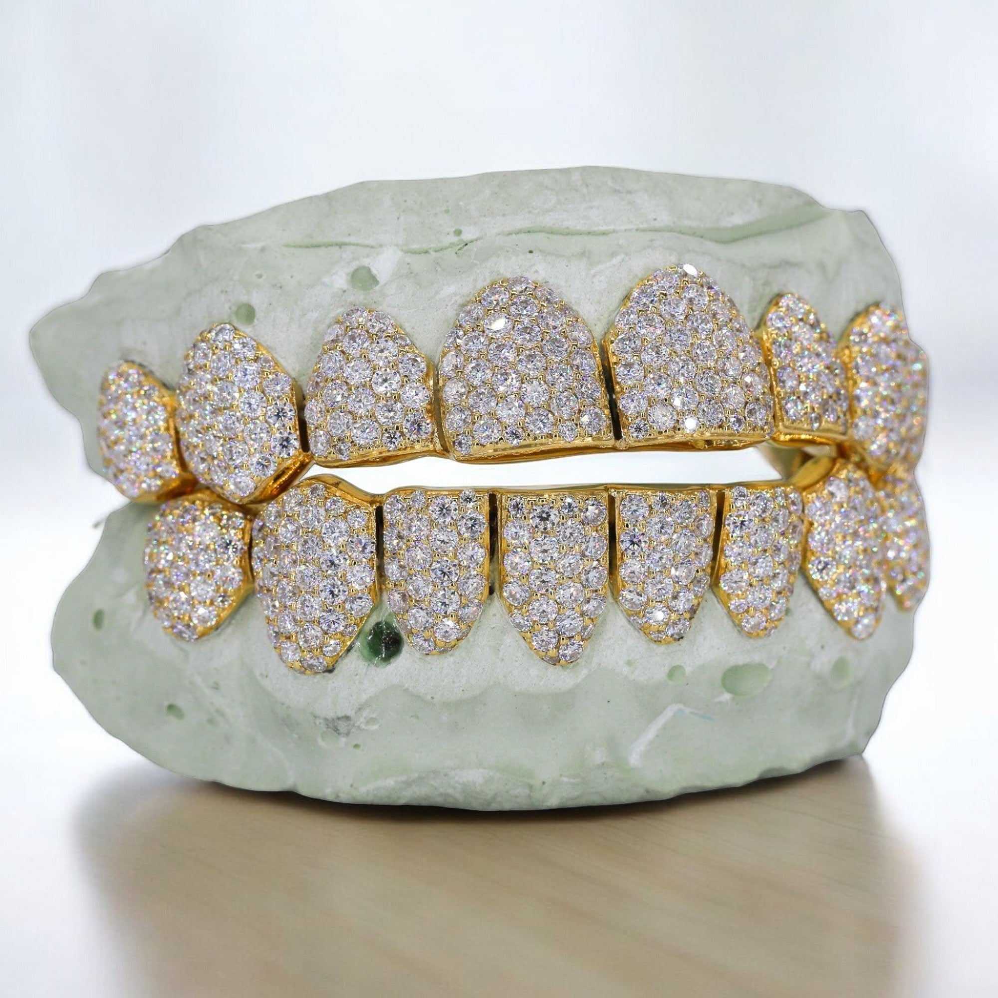 8 ON 8 VVS Moissanite Diamond Grillz