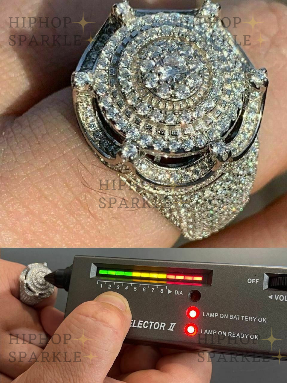 Moissanite King Crown The Don Hip Hop Ring: Fit for a King