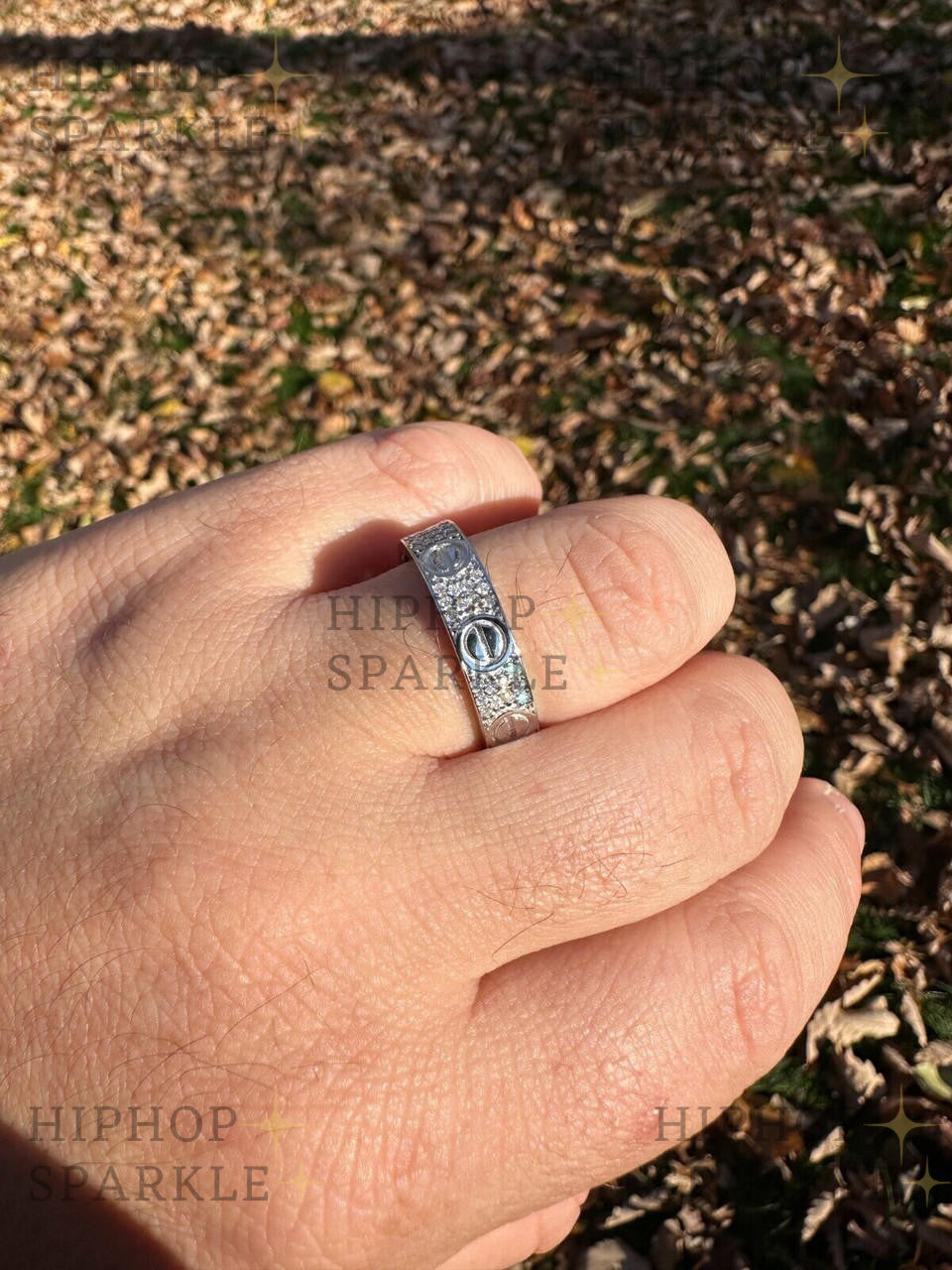 Moissanite Eternal Love Band – 925 Silver