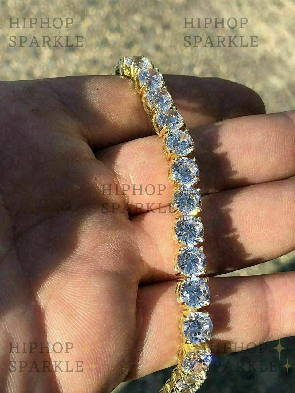 Tennis Chain Real Single Row ICED Necklace - Moissanite Passes Diamond Test