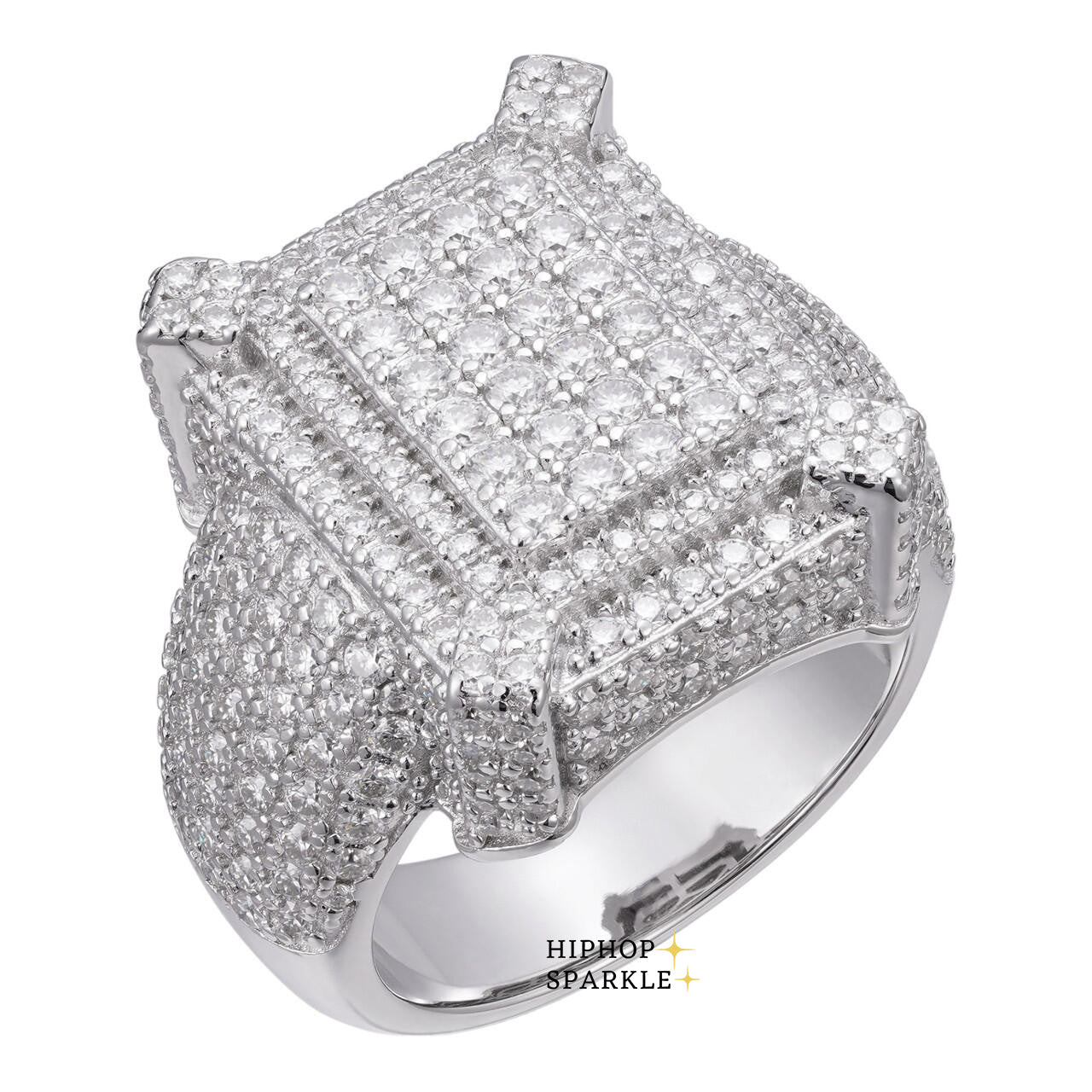 Lit Legend Moissanite Bling Ring – 925 Silver