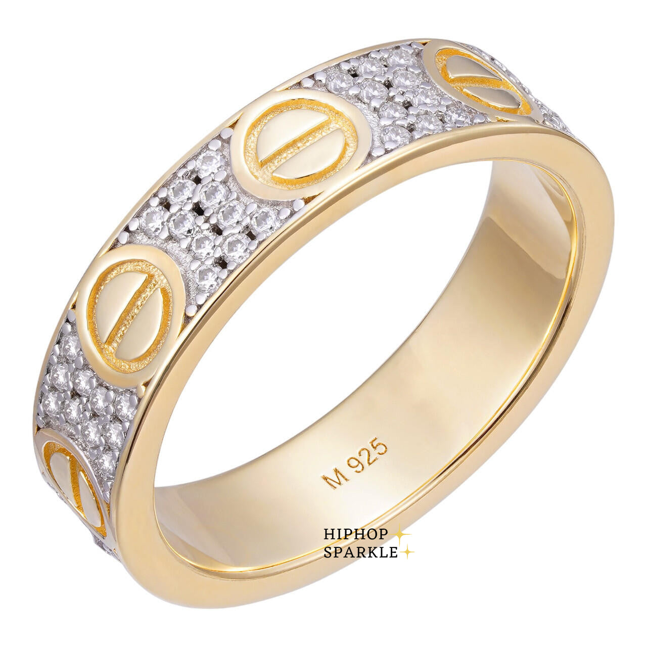 Moissanite Forever Love Ring – 14k Gold Vermeil & 925 Silver