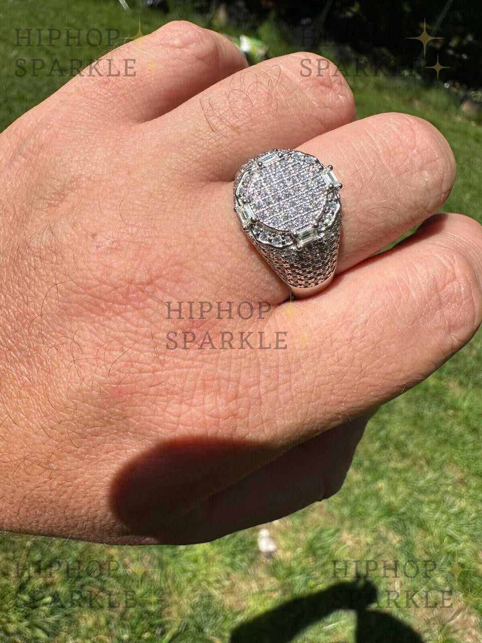 Luxury Moissanite The Rizz Ring – Iced Out in 925 Silver