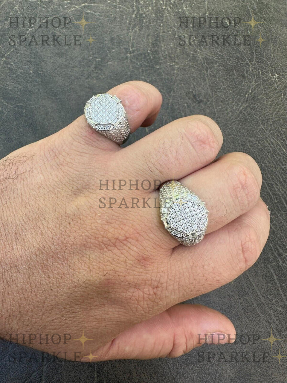 Luxury Moissanite The Rizz Ring – Iced Out in 925 Silver