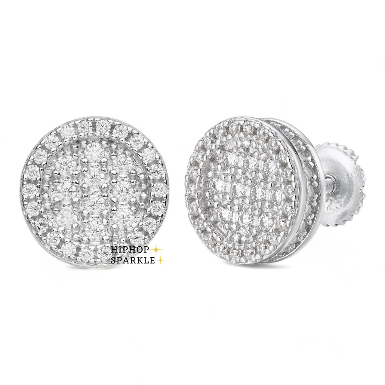 Moissanite Hip Hop Dream Earrings - 925 Silver