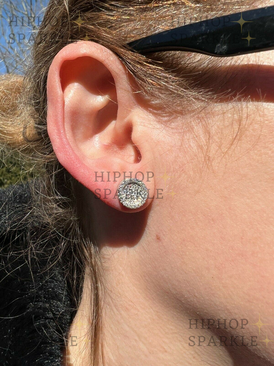 Moissanite Hip Hop Dream Earrings - 925 Silver