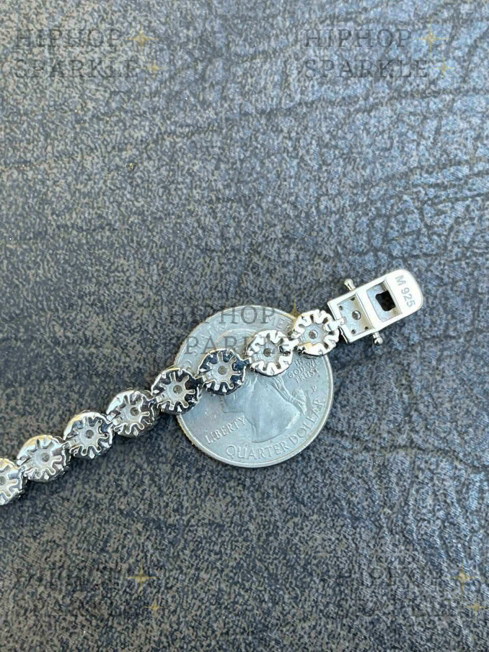 Moissanite Hip Hop Tennis Bracelet Iced Out - 925 Silver - 7mm