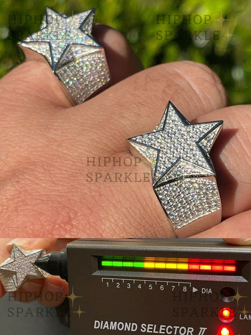 Moissanite Super Star Ring: A Dazzling Statement Piece